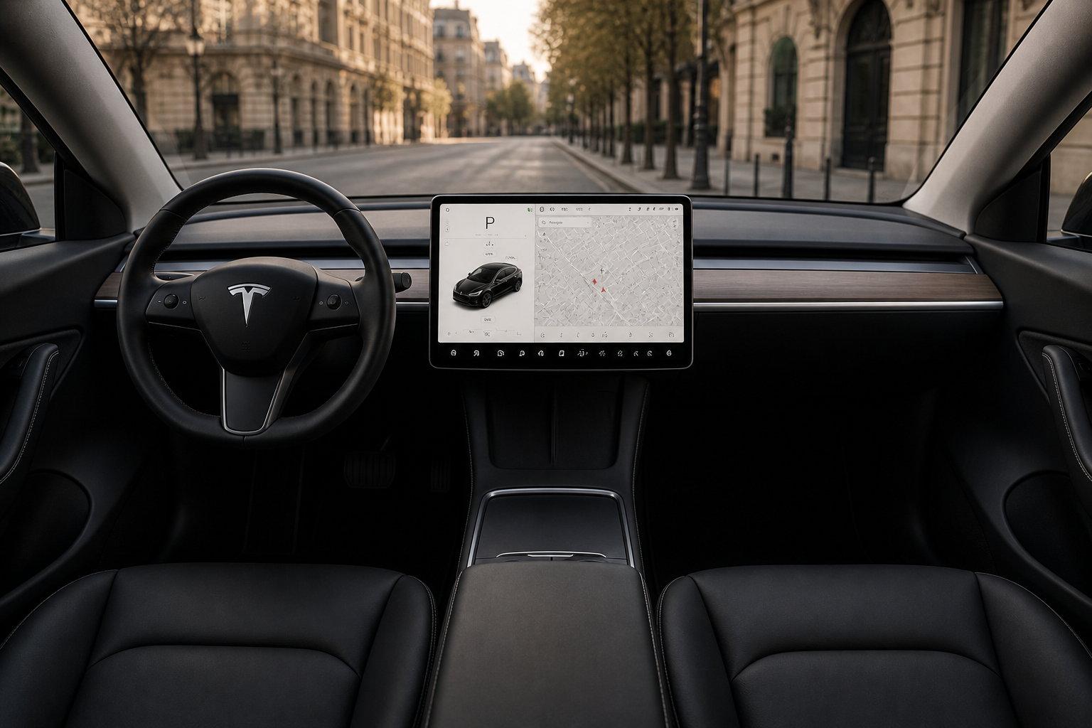 Tableau de bord Tesla Model Y